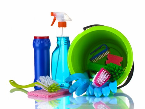 Commercial cleaners working in a Balham office environment