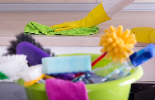 Supervisor reviewing a cleaning service concern fairly