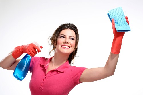 Cleaning team confirming a service booking